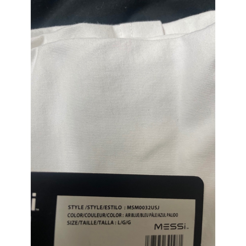 Messi Collection T-Shirt Mens Large Air Blue Legend GOAT Graphic MSM0032USJ NWT - Picture 7 of 7